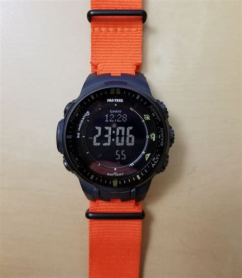 Casio Protrek Pathfinder PRW 3000 2CR With 2 Custom Nato And Silicon