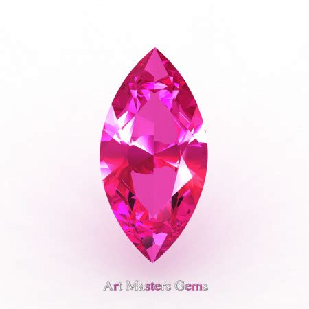 Art Masters Gems Calibrated Ct Marquise Pink Sapphire Created