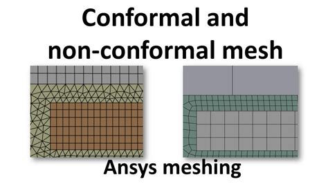 Generating Conformal And Non Conformal Mesh In Ansys Meshing Youtube