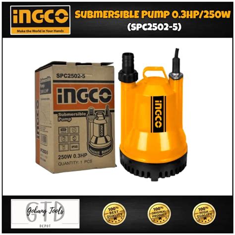 Ingco Submersible Pump Ingco Pure Copper W Submersible Water