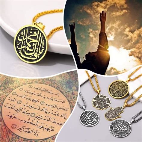 Collier Islam Homme Femme Personnalisable Chaîne Pendentif Allah