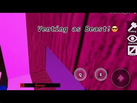 How To Vent As The Beast In Ftf Helps For Fast Vents Too Roblox