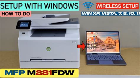 Hp Color Laserjet Pro Mfp M281fdw Printer Setup With Windows Laptop Pc