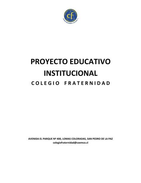 PDF PROYECTO EDUCATIVO INSTITUCIONAL 1 Estructura Básica 1 1