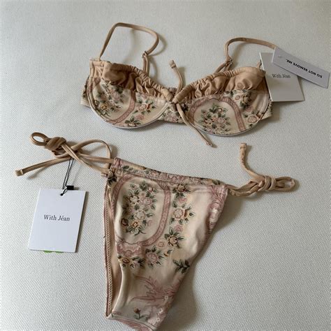 Beautiful With Jean Wired Bikini Set Depop