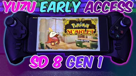 Yuzu Emulator Android Pokemon Scarlet Snapdragon 8 Gen 1 POCO F4