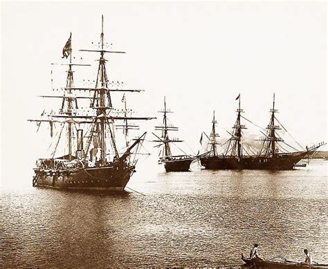 Warships In Honolulu Harbour Before 1900 Our Beautiful Wall Art And