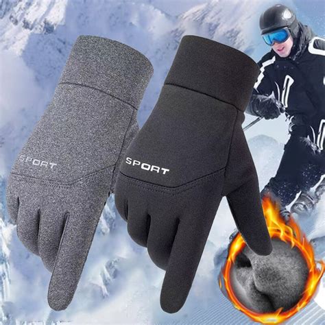 Warm Winter Gloves for Men Touchscreen Waterproof Windproof Gloves ...