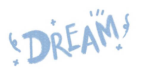 Dream By Merishy Dream Deco Text Quote Word Blue Free