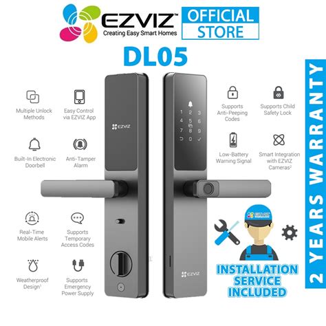 Ezviz Dl Smart Home Security Fingerprint Door Handle Lock Smart