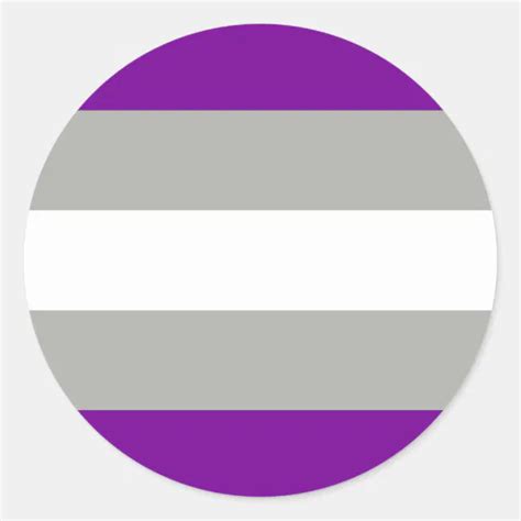 Greysexual Pride Flag Classic Round Sticker Zazzle