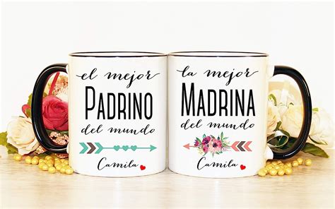 Padrino Madrina Tazas Regalo Padrino Regalo Padrino Regalo Regalo