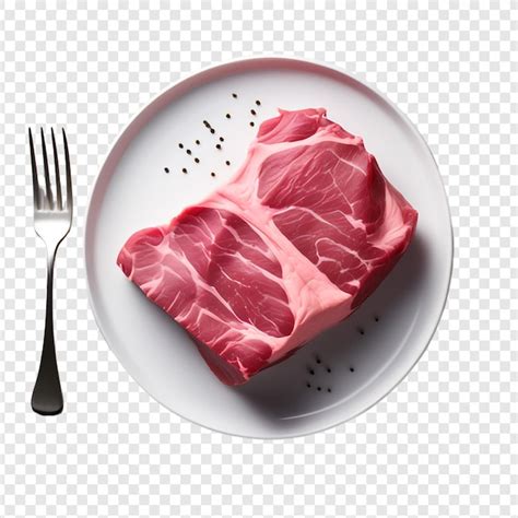 Png De Carne De Porco Ou De Bovino Isolado Em Fundo Transparente Psd De