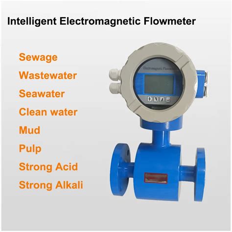 Water Flow Meter RS485 4 20mA Digital Liquid Electromagnetic Flowmeter