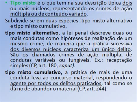 Oficina De Ideias Dicas De Direito Penal Teoria Do Tipo Iii