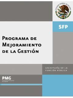 Programa De Mejoramiento De La Gesti N Gob Mx Programa De