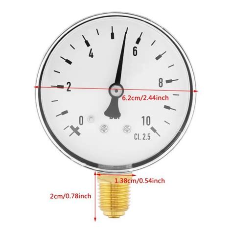 Cuque Jauge De Pression Hydraulique Manom Tre De Pression D Eau D Huile
