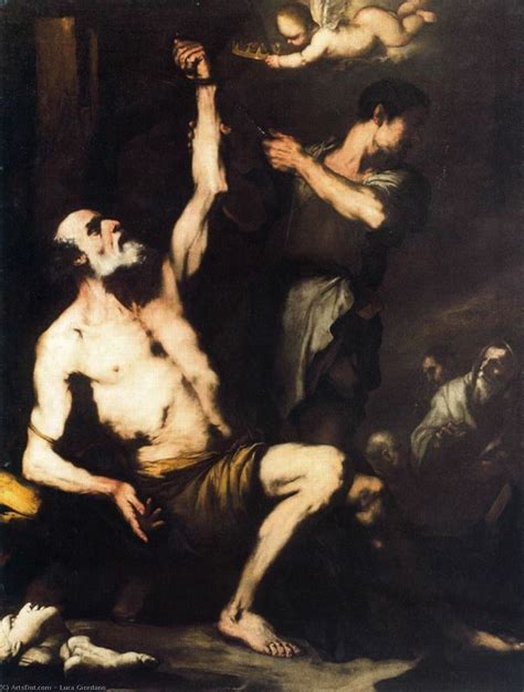 Oil Painting Replica Martyrdom Of St Bartholomew By Luca Giordano