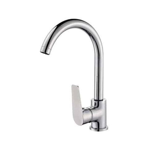 Single Hole Single Handle Chrome Kitchen Faucet - faucetu.com