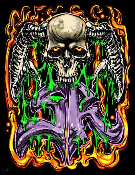 Demon Skull | Cool art, Art portfolio, Art prints