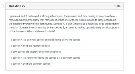 Solved Question 22 1 pts Species A and B both exert a strong | Chegg.com 