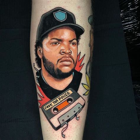 Tattoo Snob On Instagram Ice Cube By Kyleshieldstattoo At Empire