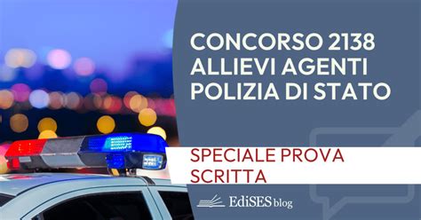 Prova Scritta Concorso Allievi Agenti Polizia Cosa Studiare