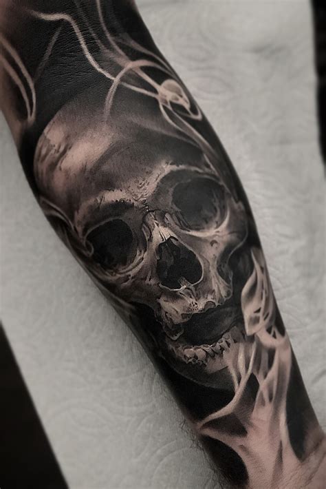 Smoke Skull Tattoo