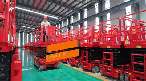 M M Man Lifting Automatic Scissor Lift Hydraulic Scaffolding Self