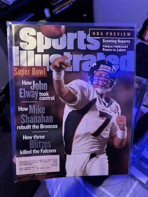 2 8 1999 SPORTS ILLUSTRATED John Elway Denver Broncos Victoire Super