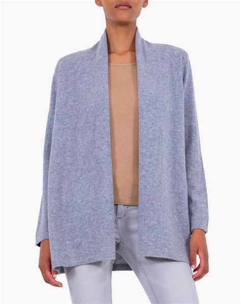 Cardigan Donna Lungo Aperto 100 Lana Merino MaisonCashmere