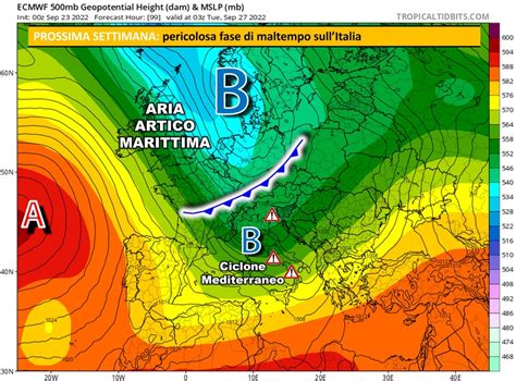 Meteo Prossima Settimana Da Luned Ciclone Con Grave Maltempo Sull