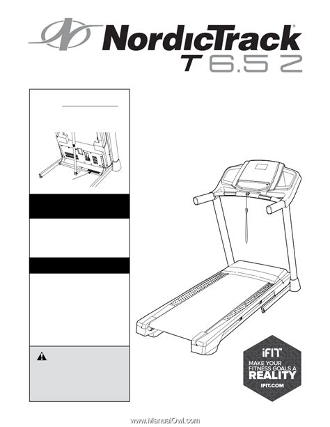 NordicTrack T 6.5z Treadmill | English Manual