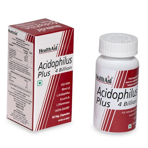 Acidophilus Plus 4 Billion – HealthAid – Suppliment.in