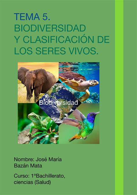 Solution Biodiversidad Y Clasificaci N De Los Seres Vivos En Reinos