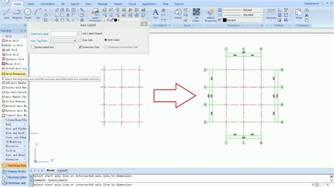 Gstarcad Architecture Grid Drawing Dimension Tools Youtube