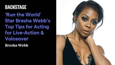 Run The World Star Bresha Webbs Top Tips For Acting For Live Action