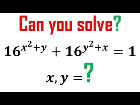 Solving An Exponential Equation In An Interesting Way You Should Know