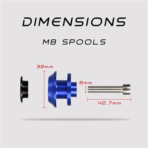 Motocicleta M8 Swingarm Spools Slider Stand Tornillos Para Honda Para