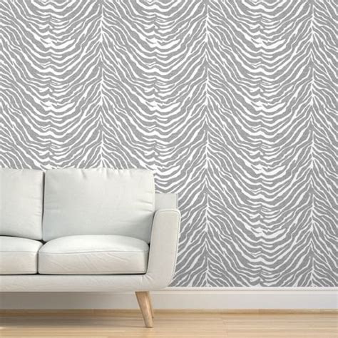 Zebra Texture Wallpaper | Spoonflower