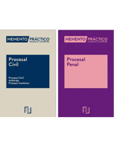 Pack Memento Procesal Civil Memento Procesal Penal