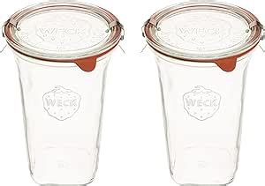 Amazon Weck Jars Large Quadro Fl Oz Jars Made Of