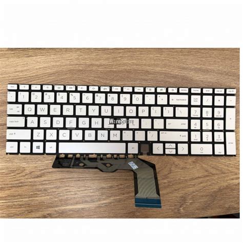 Backlit Keyboard for HP ENVY X360 15-ED Silver