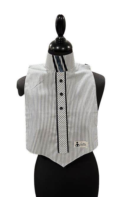 Dickie Fabric Code B83 White with Stripes | Huntress Riding Apparel
