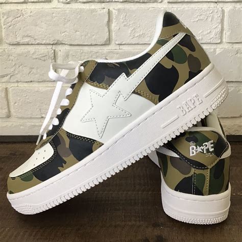 レザー BAPESTA スニーカー 28 5cm US10 5 1st camo a bathing ape BAPE STA shoes