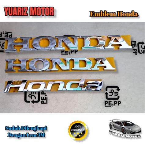 Jual LOGO EMBLEM TULISAN HONDA ORIGINAL Shopee Indonesia