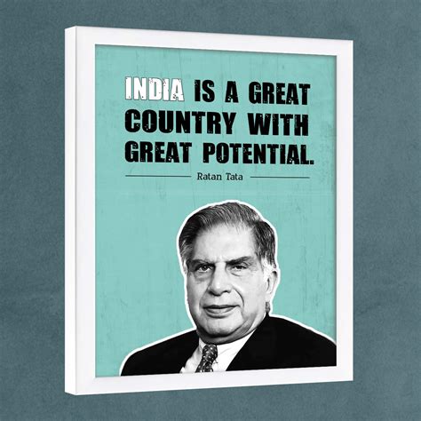 Chaka Chaundh Ratan Tata Quote Frame Motivational Quotes Frames