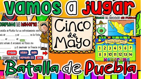 Batalla De Puebla Para Niños💥 Actividades Primaria Youtube