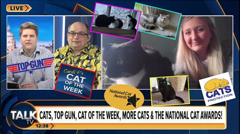 Peter Cardwell Tech Op Dave With Cat Of The Week National Cat Awards