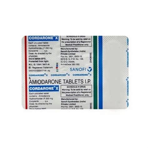 Cordarone 200 Mg Tablet At 210 Box Amiodarone Tablet In Surat ID